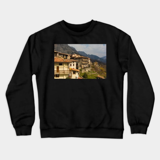 Poffabro Village in North East Italy Crewneck Sweatshirt by jojobob